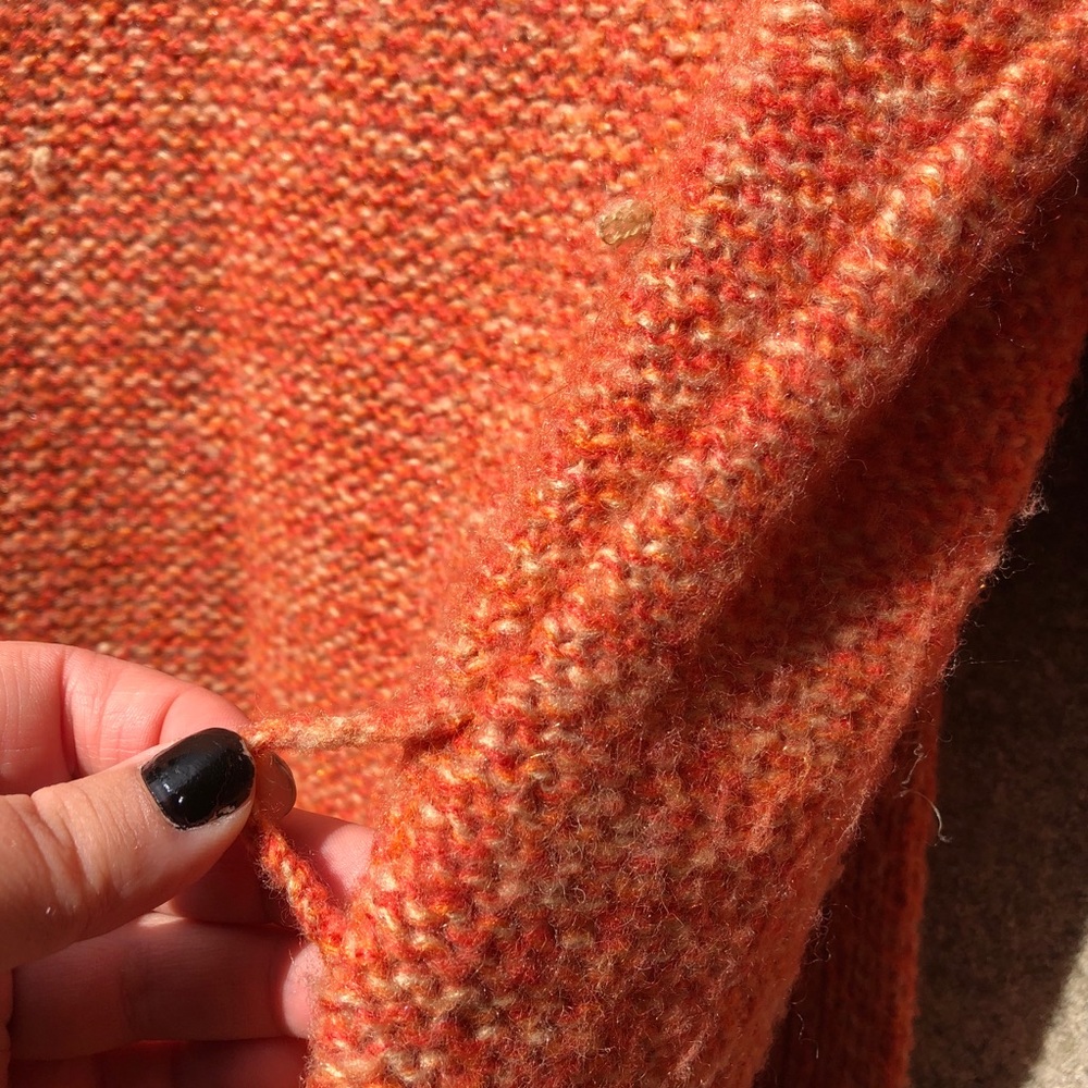 Apt. 9 Orange Cardigan Sweater - Picture 3 of 9